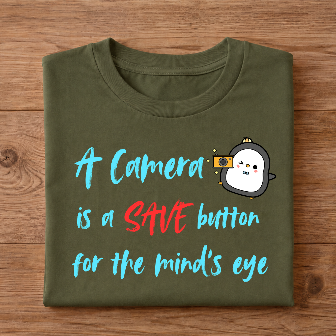 A Camera is a SAVE button for the mind's eye Unisex Half sleeve T-Shirt