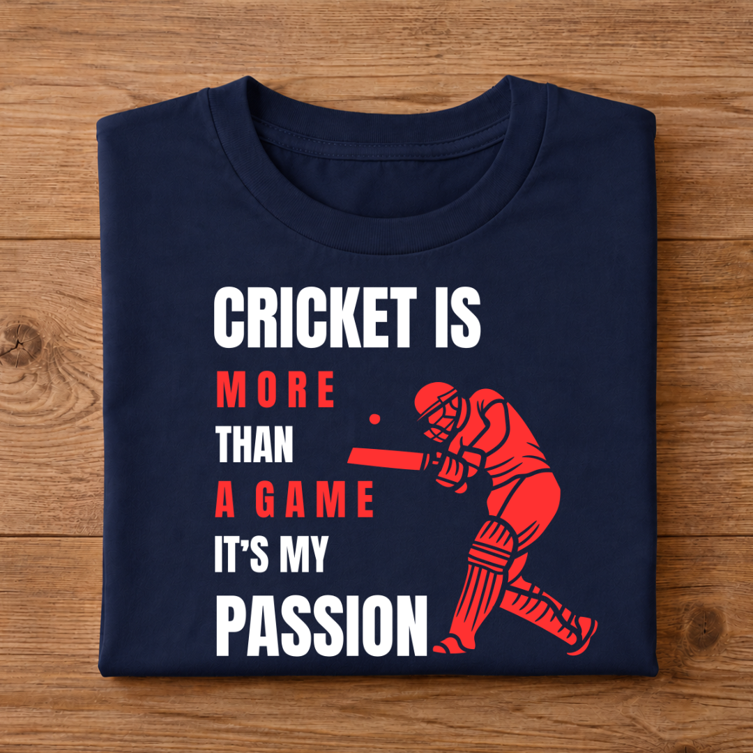 CRICKET Unisex Half Sleeve T-Shirt