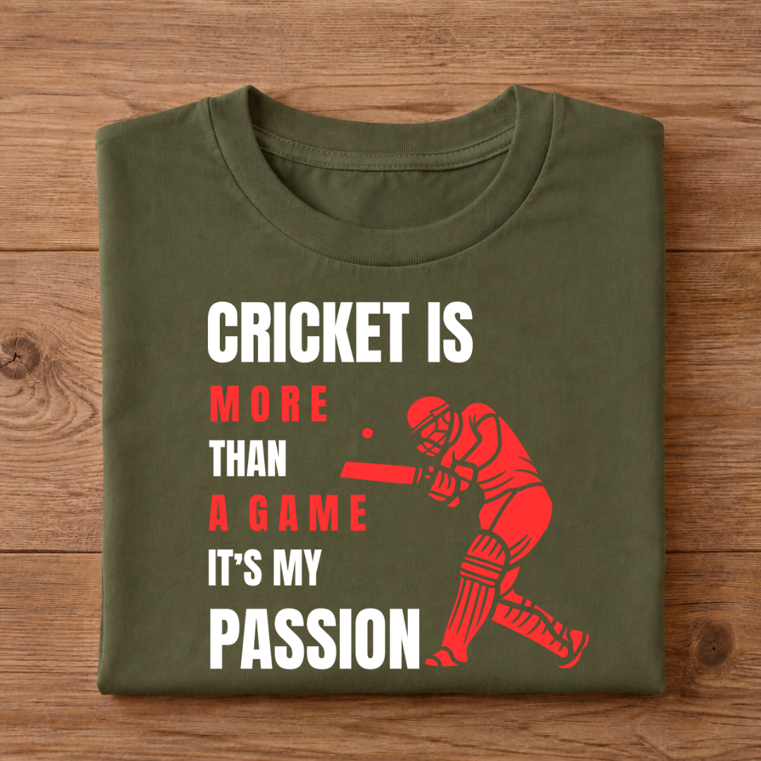 CRICKET Unisex Half Sleeve T-Shirt