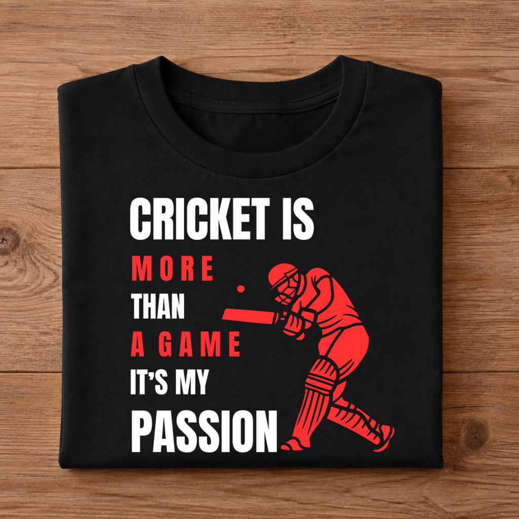 CRICKET Unisex Half Sleeve T-Shirt