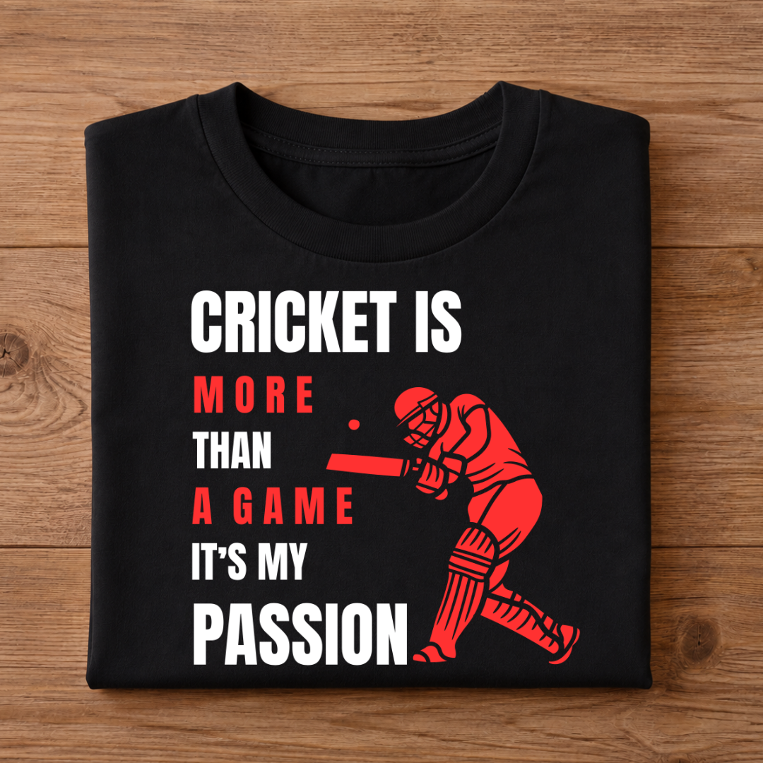 CRICKET Unisex Half Sleeve T-Shirt