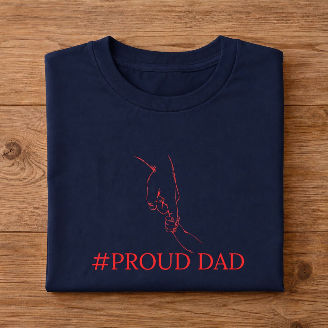 PROUD DAD HALF SLEEVE T-SHIRT