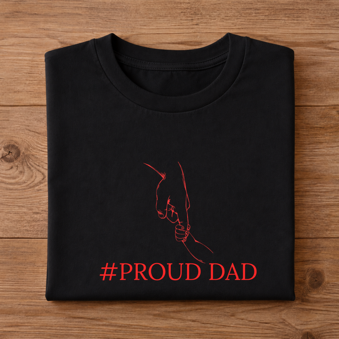 PROUD DAD HALF SLEEVE T-SHIRT