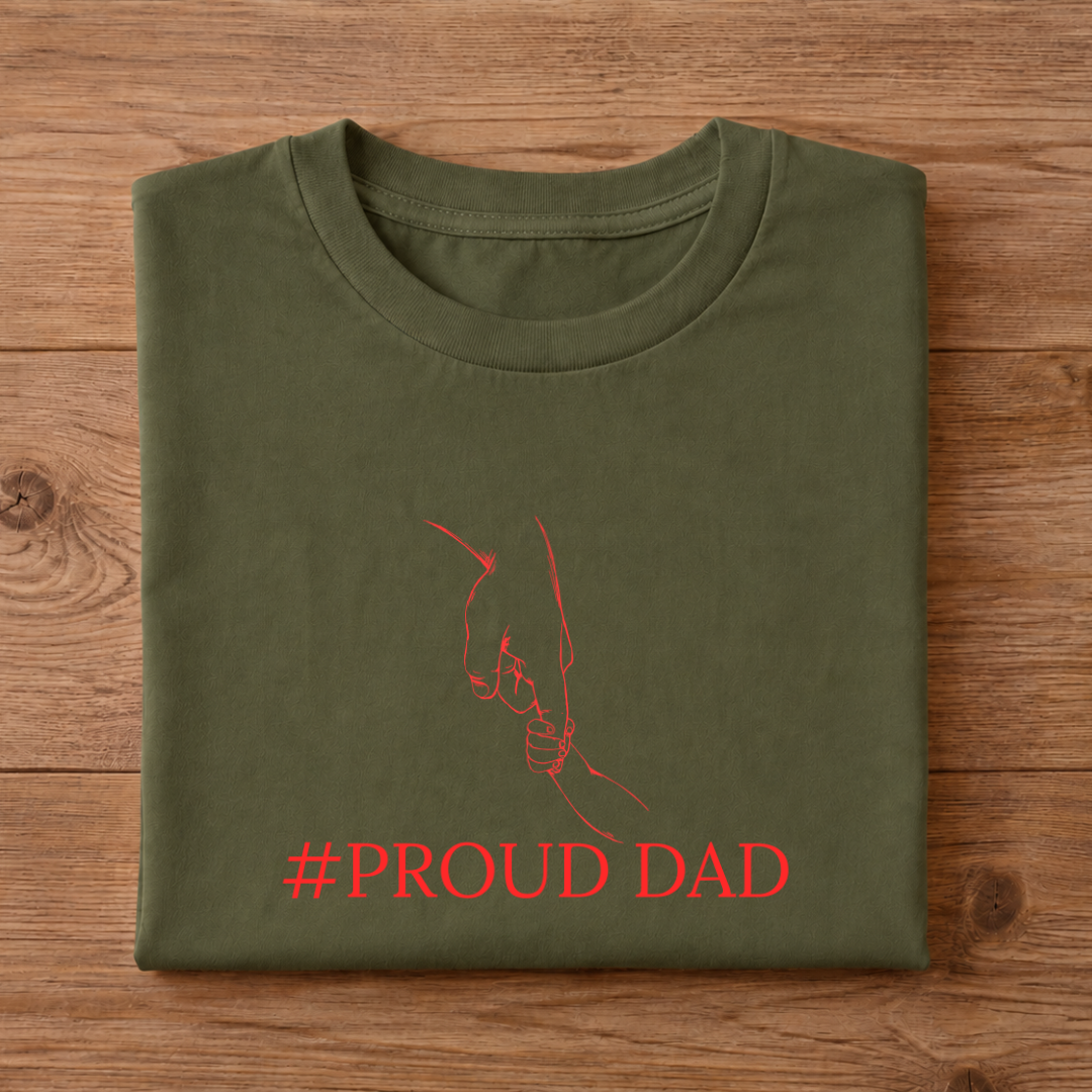 PROUD DAD HALF SLEEVE T-SHIRT