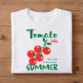 Tomato GIRL Grown with Sunshine & Soul SUMMER Half Sleeve T-Shirt