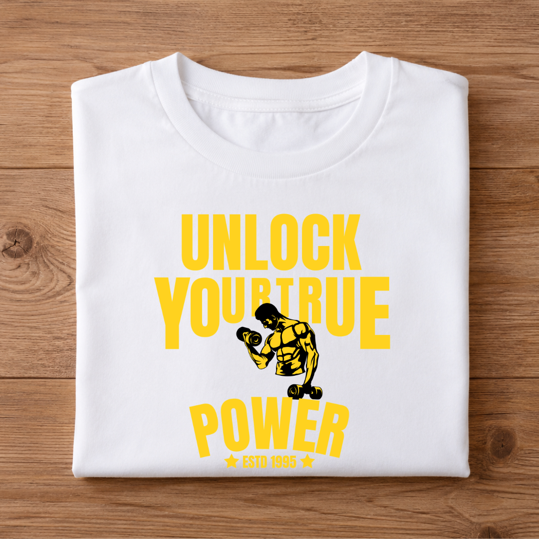 UNLOCK YOUR TRUE POWER Half Sleeve Unisex T-Shirt