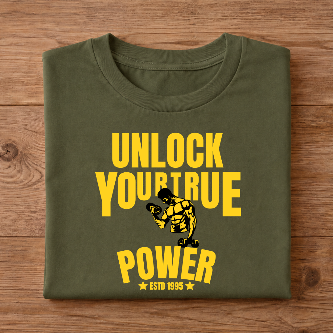 UNLOCK YOUR TRUE POWER Half Sleeve Unisex T-Shirt