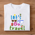 Let's Go Travel Half Sleeve T-Shirt