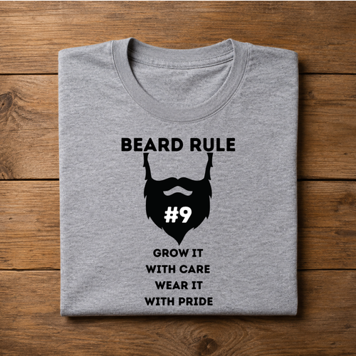 BEARD RULE Half Sleeve T-Shirt