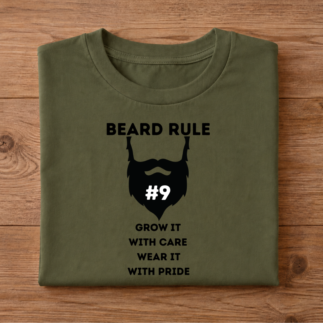 BEARD RULE Half Sleeve T-Shirt