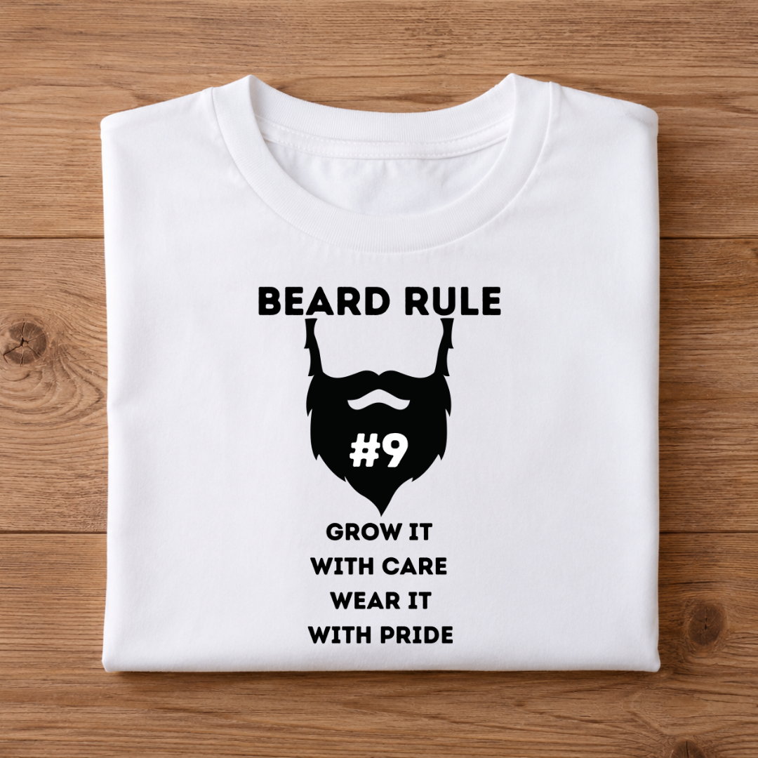 BEARD RULE Half Sleeve T-Shirt