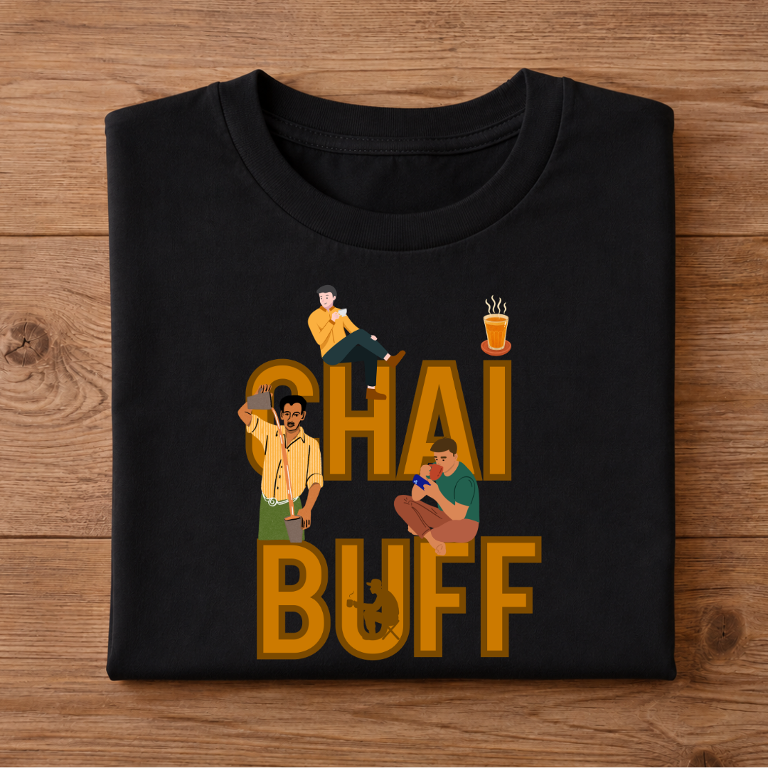 CHAI BUFF Unisex Half Sleeve T-Shirt