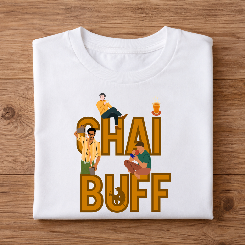 CHAI BUFF Unisex Half Sleeve T-Shirt