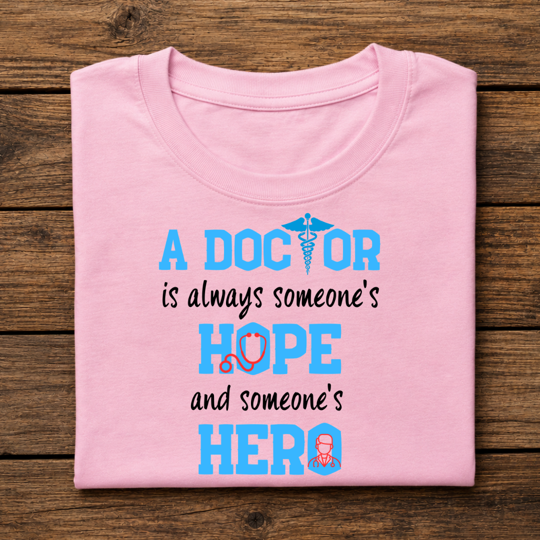 A DOCTOR is always someone's HOPE and someone's HERO Half Sleeve T-Shirt