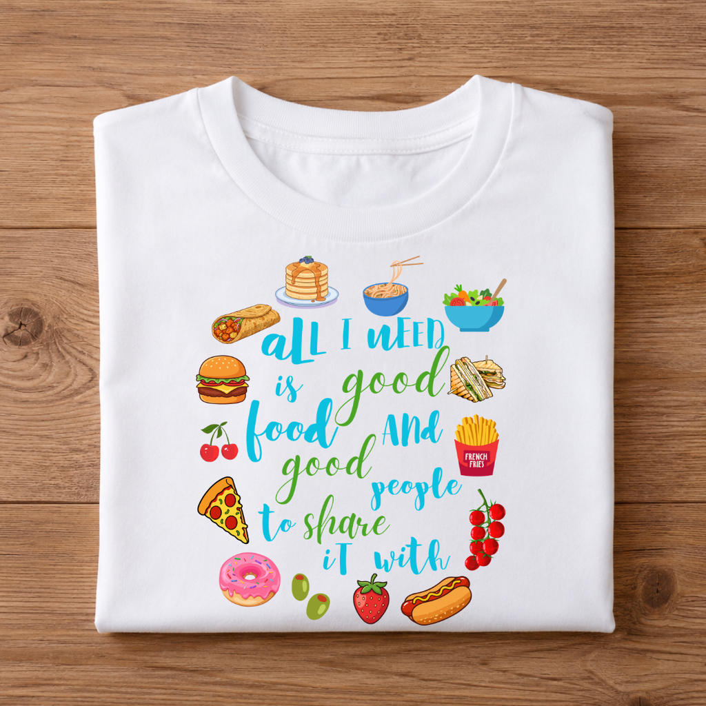FOOD Unisex Half Sleeve T-Shirt