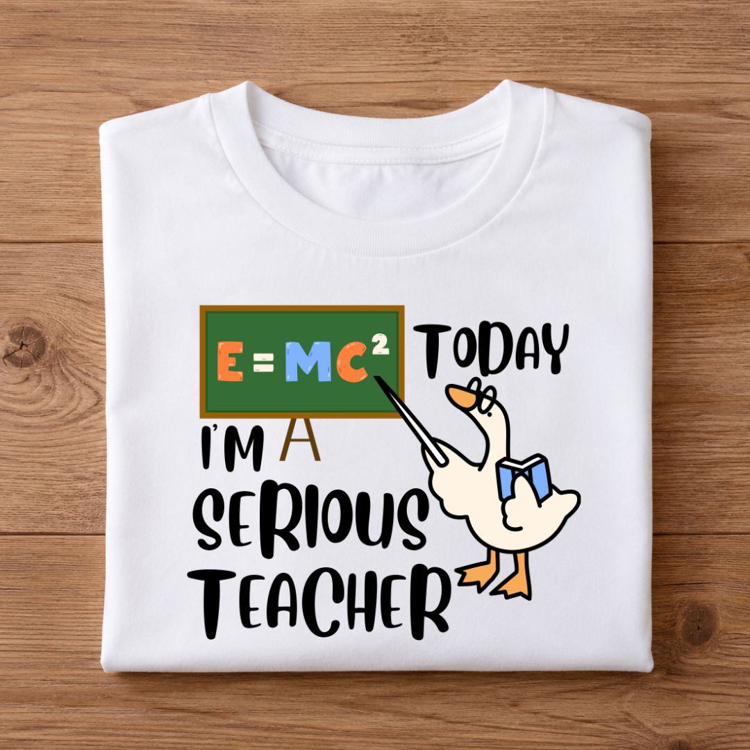TODAY I'M A SERIOUS TEACHER Half Sleeve Unisex T-Shirt