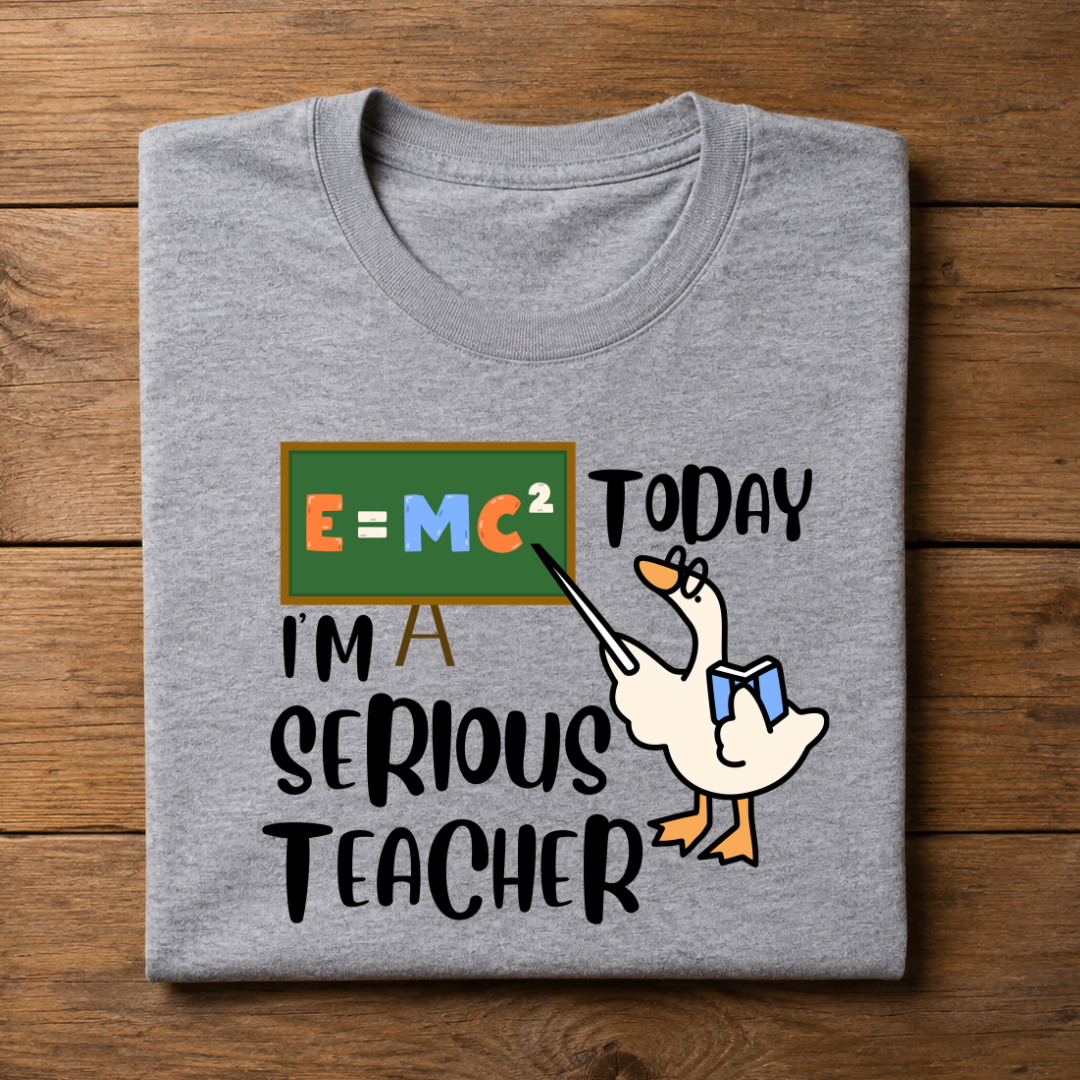 TODAY I'M A SERIOUS TEACHER Half Sleeve Unisex T-Shirt