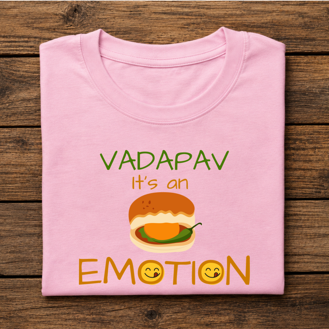 VADAPAV It's an EMOTION Half Sleeve T-Shirt