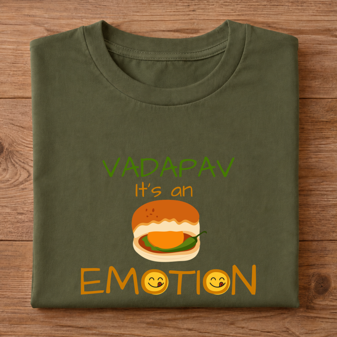 VADAPAV It's an EMOTION Half Sleeve T-Shirt