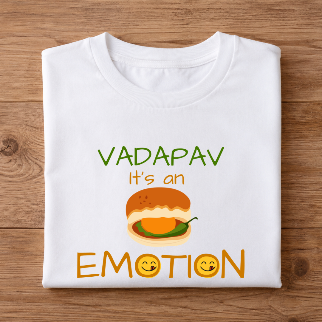 VADAPAV It's an EMOTION Half Sleeve T-Shirt