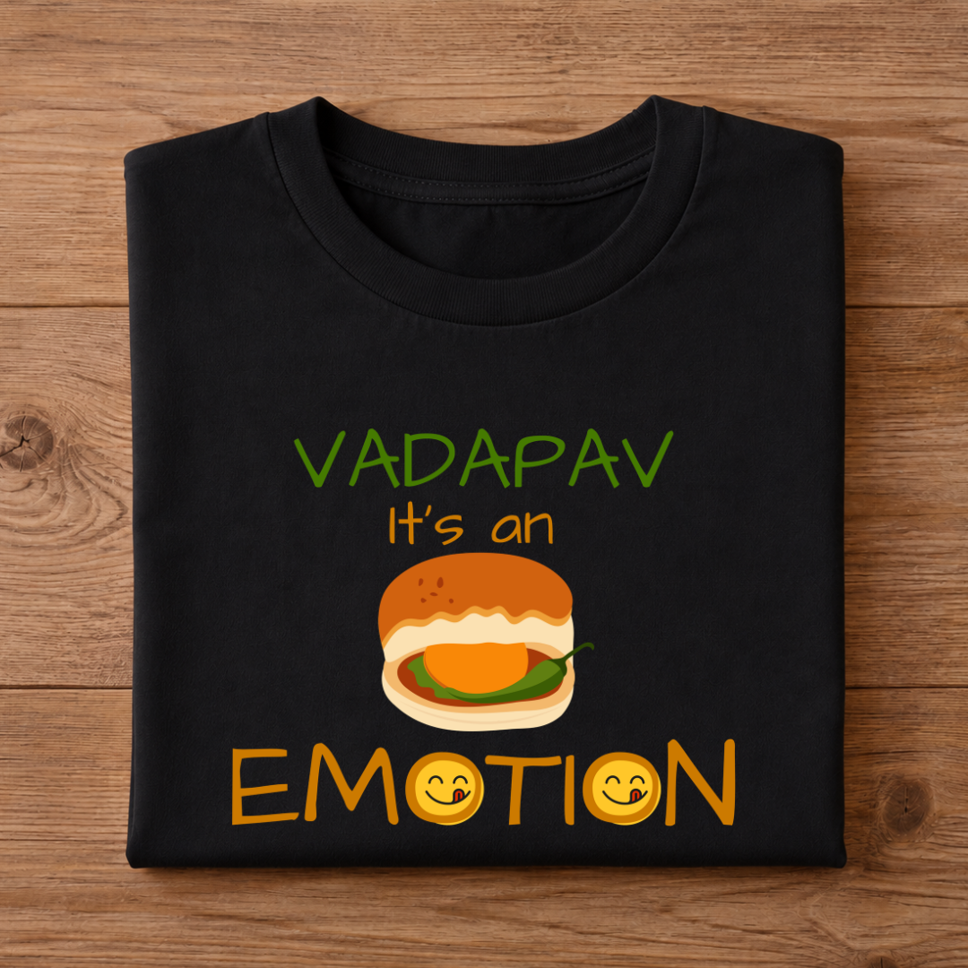 VADAPAV It's an EMOTION Half Sleeve T-Shirt