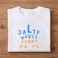 SALTY WAVES SUNNY DAYS Half Sleeve Unisex T-Shirt