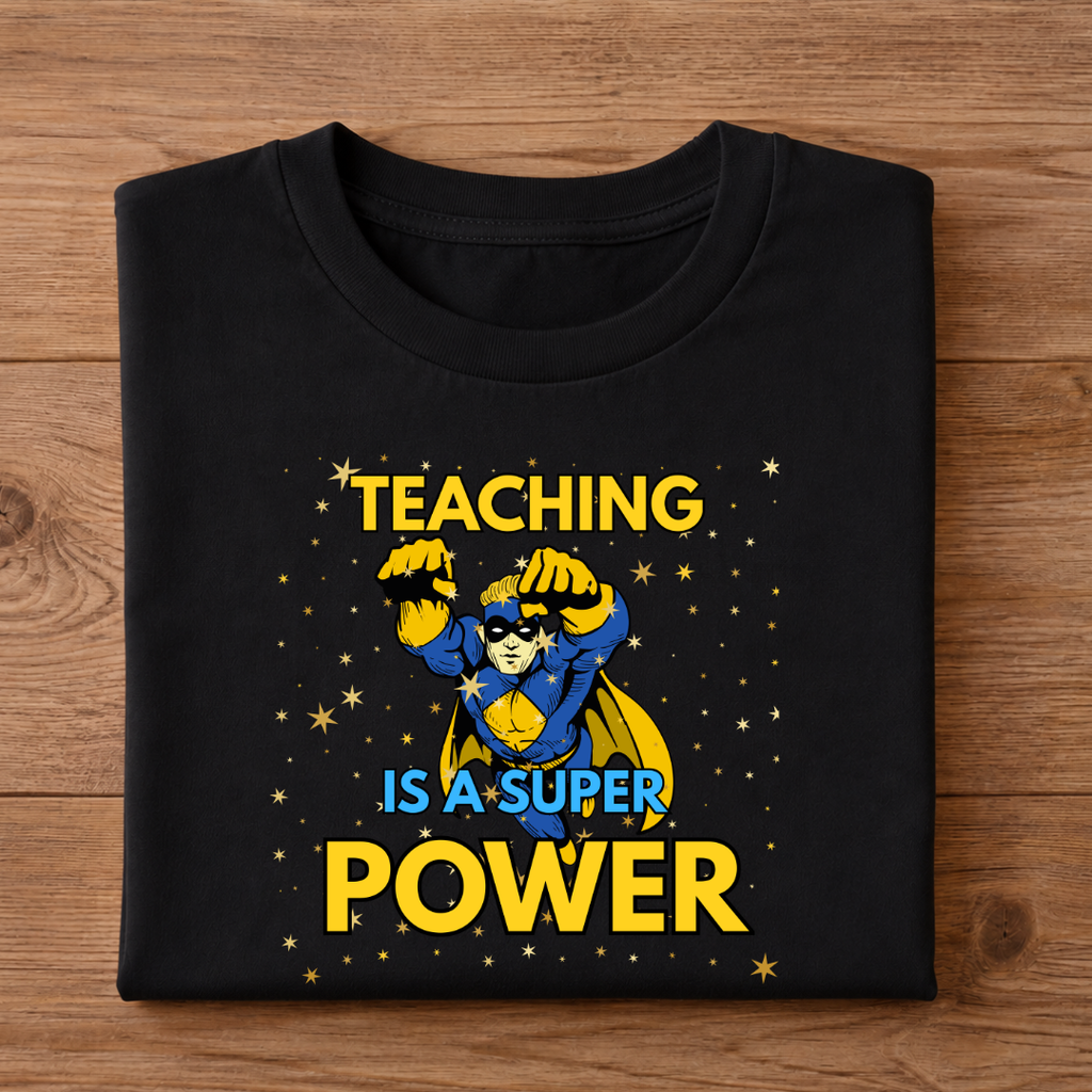 Teaching is a Super Power Half Sleeve T-Shirt