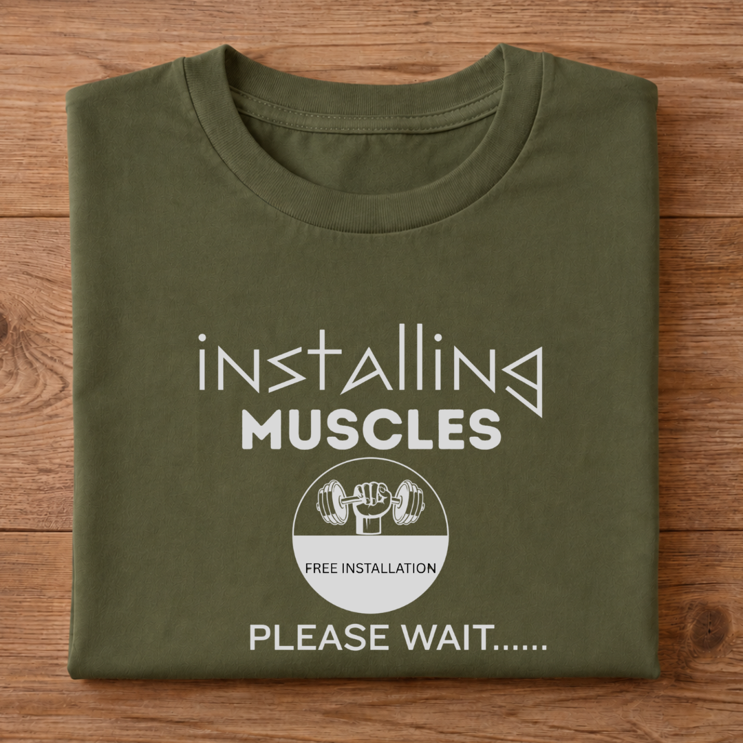 Installing Muscles Half Sleeve T-Shirt